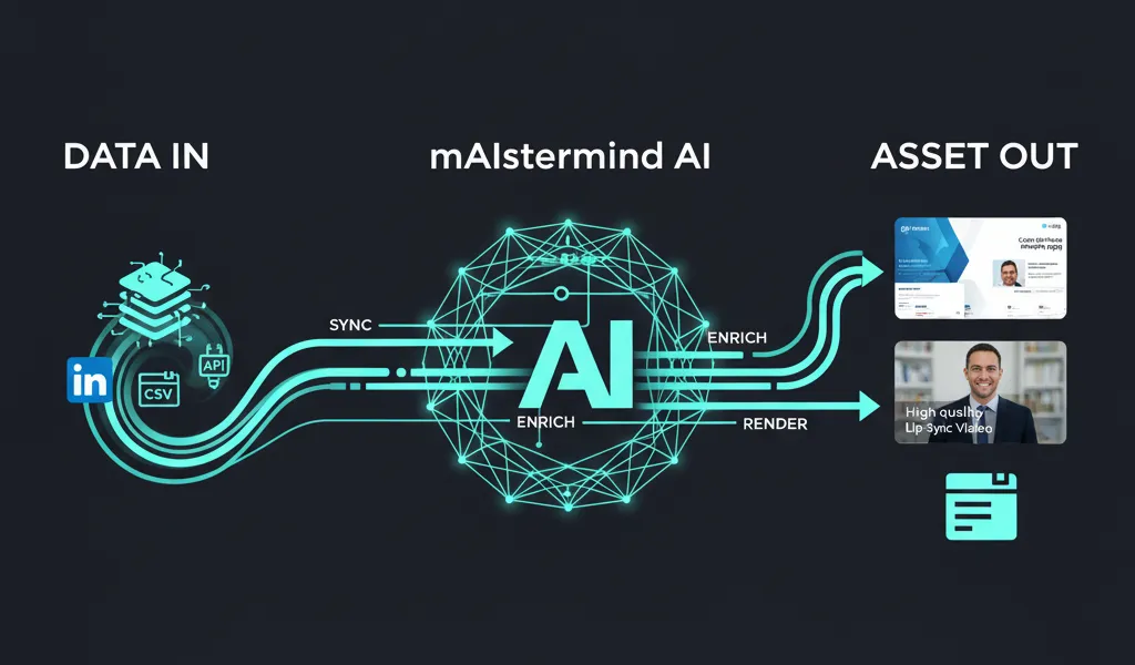 Visual representation of automated data pipeline flow